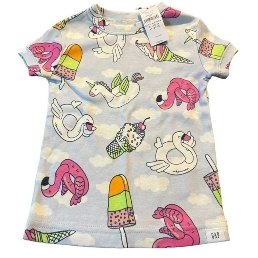 🆕 Baby Gap Organic Cotton 2 piece Set T-shirt & Shorts​​